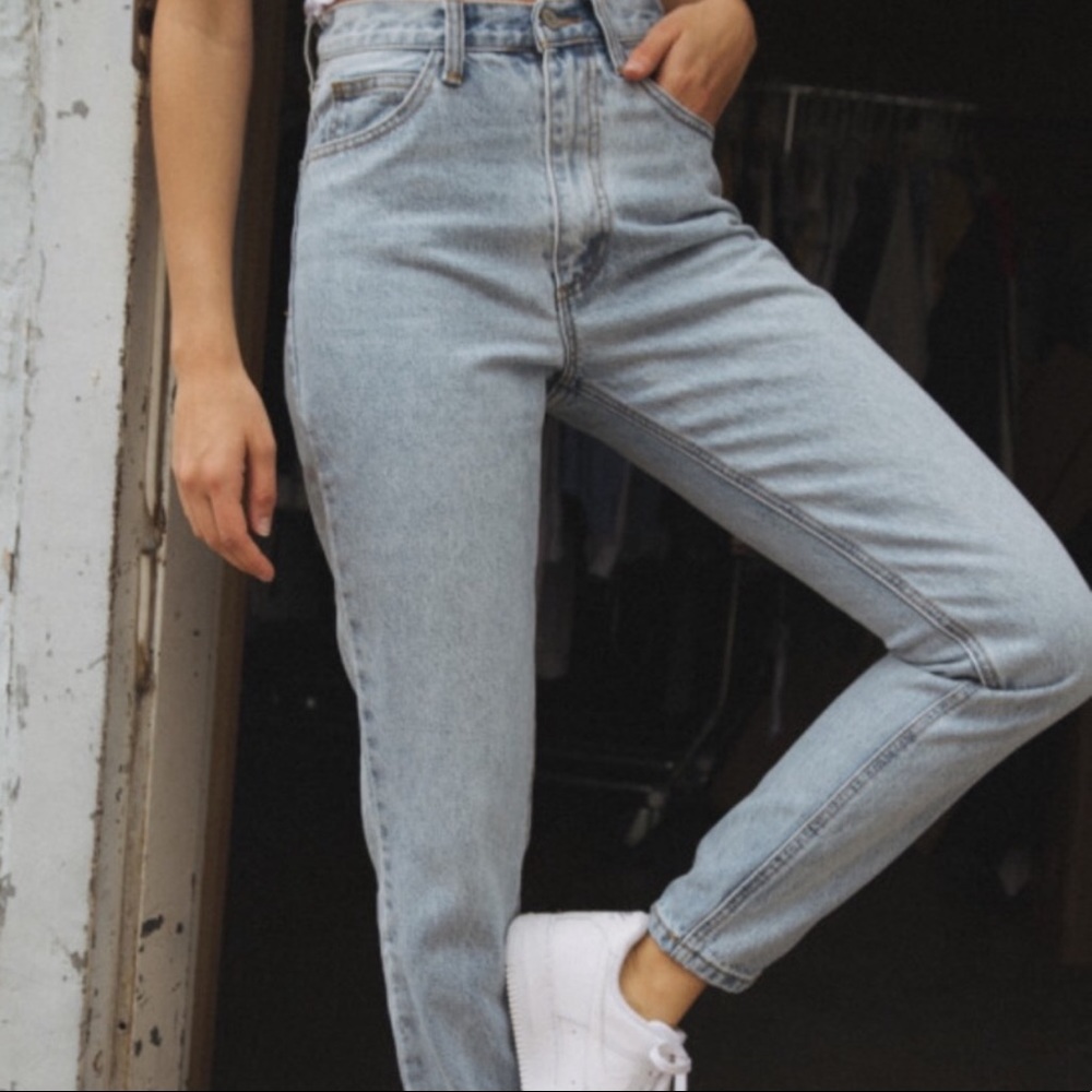 Brandy Melville/ John galt button fly mom jeans